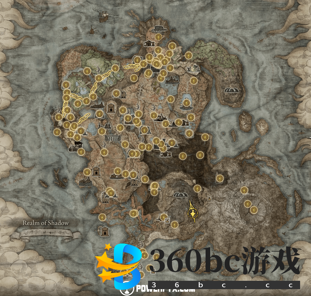 艾尔登法环DLC全赐福地图高清图一览