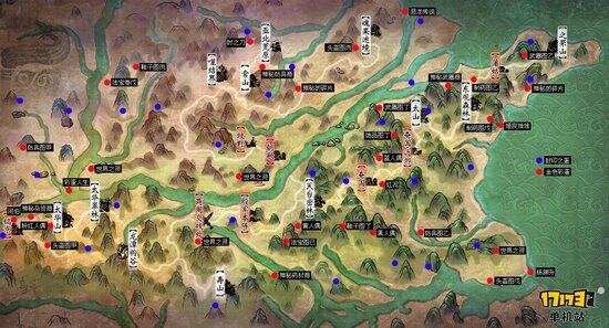 《轩辕剑6》完整大地图（标注全隐藏物品彩蛋位置）_17173轩辕剑6专区