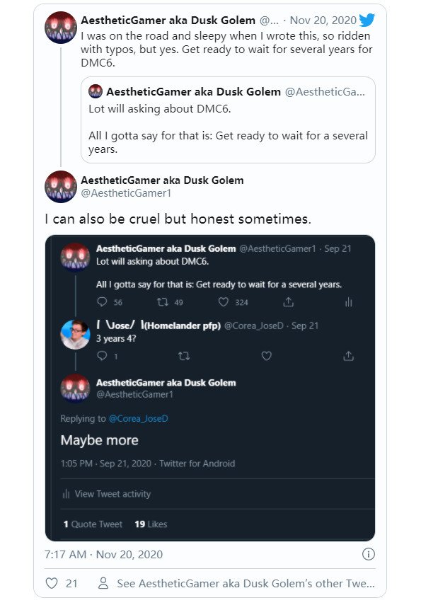 《鬼泣6》还很远 等待时间可能要超过4年