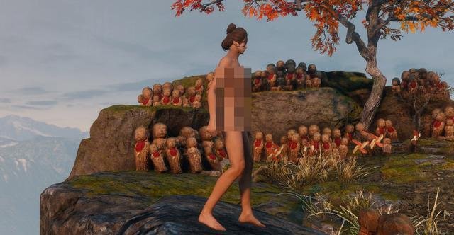 《只狼》赤身Mod来了!与无头人的战斗很有喜感