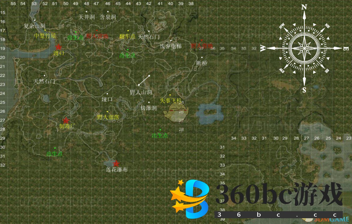 《绿色地狱》丛林地图及各地点位置一览