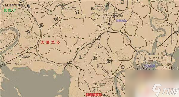 荒野大镖客营地名字 荒野大镖客2地图中英文对照