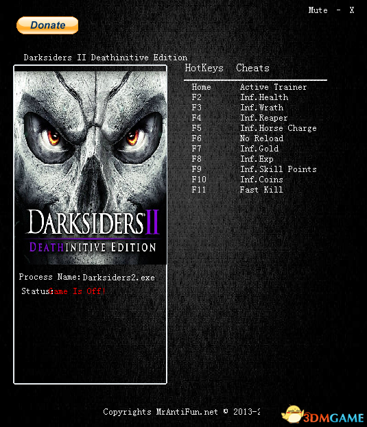 暗黑血统2：死亡终极版 v20.06.16十项修改器[MrAntiFun]