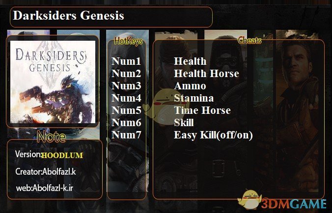 《暗黑血统：创世纪》v1.0七项修改器[Abolfazl]