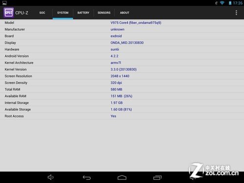 9.7吋屏最窄边框 昂达V975四核评测 